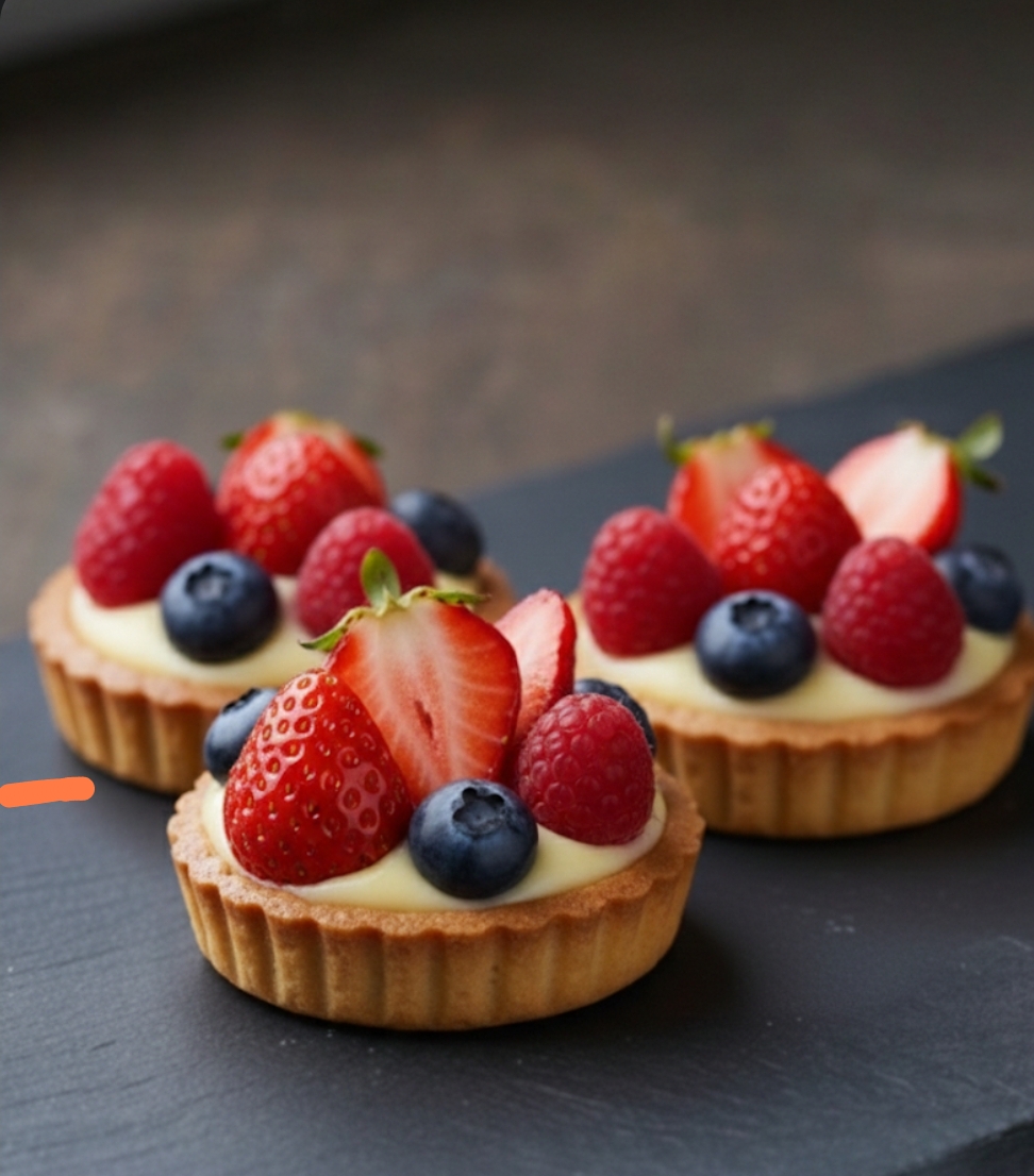 Crostata with Pastry Cream and Fruits / 1 Piece