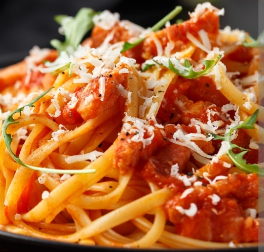 Tagliatelle Amatriciana (Halal)