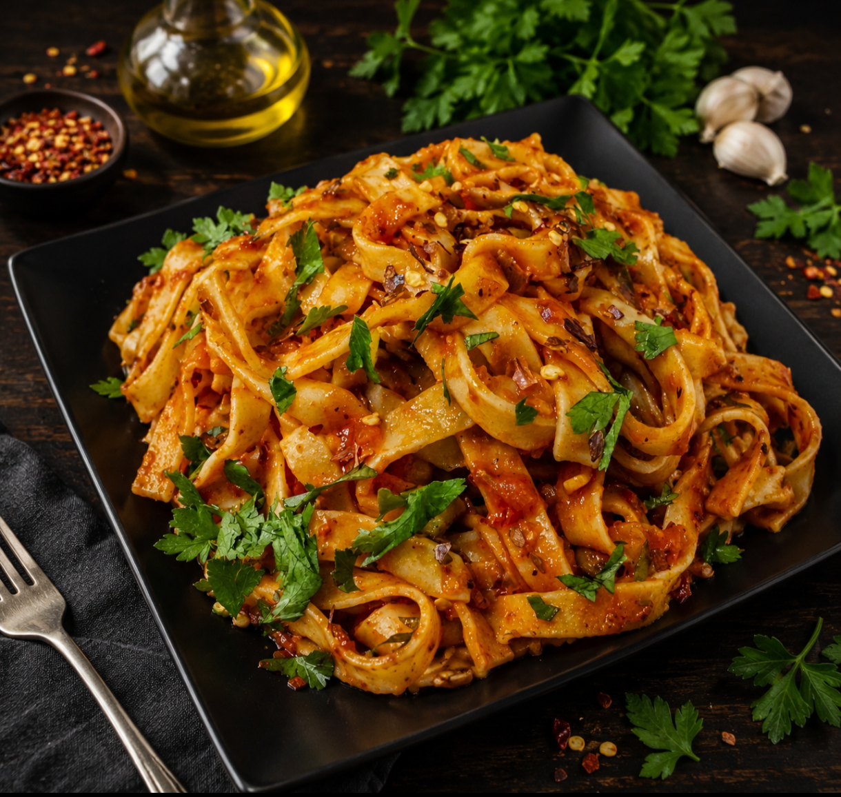 Tagliatelle All'arrabbiata