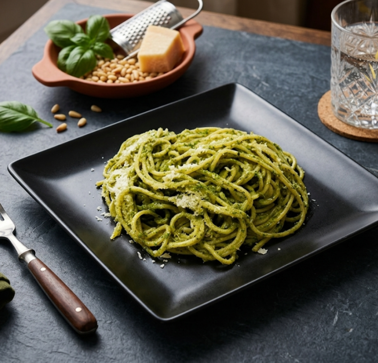 Spaghetti Al Pesto 