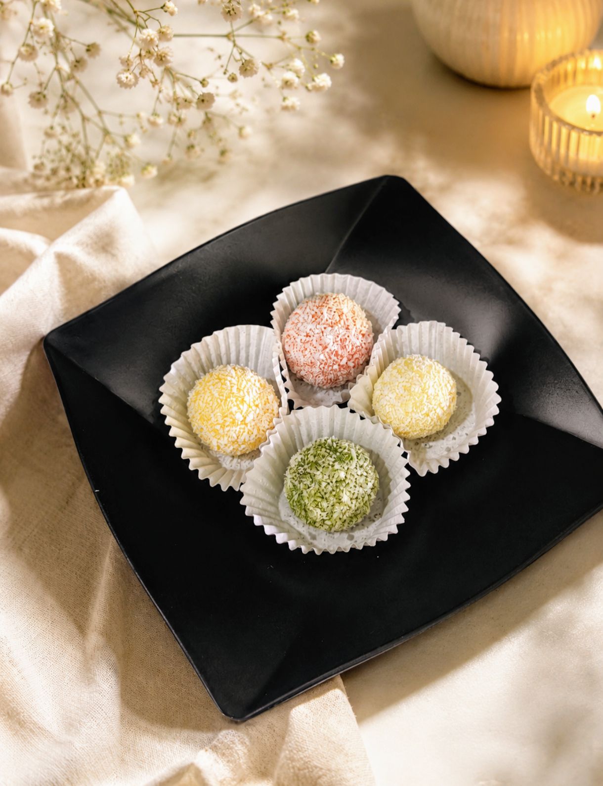 Assorted truffles / 4 pieces 