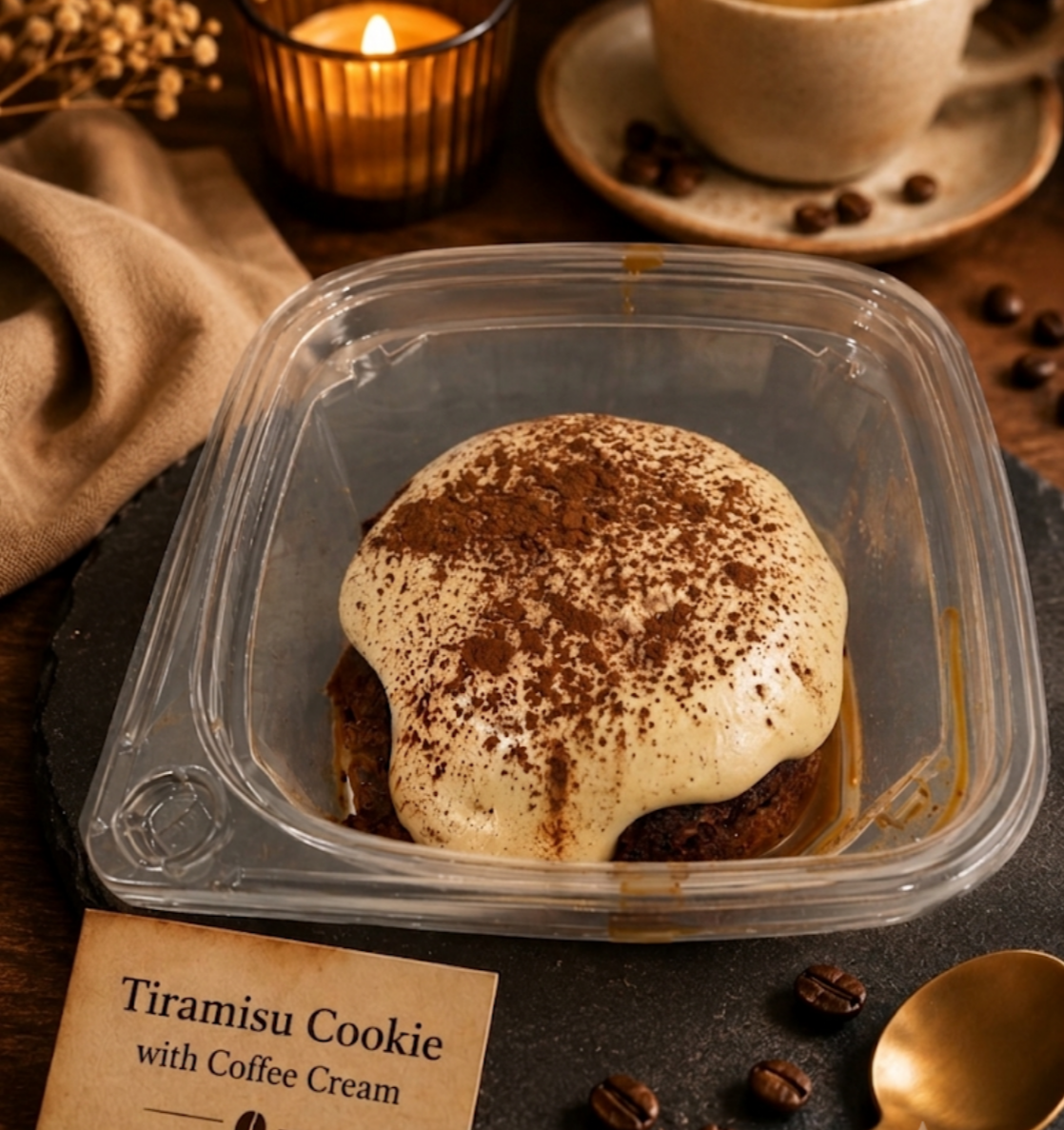 Tiramisu Cookie with Coffee Cream